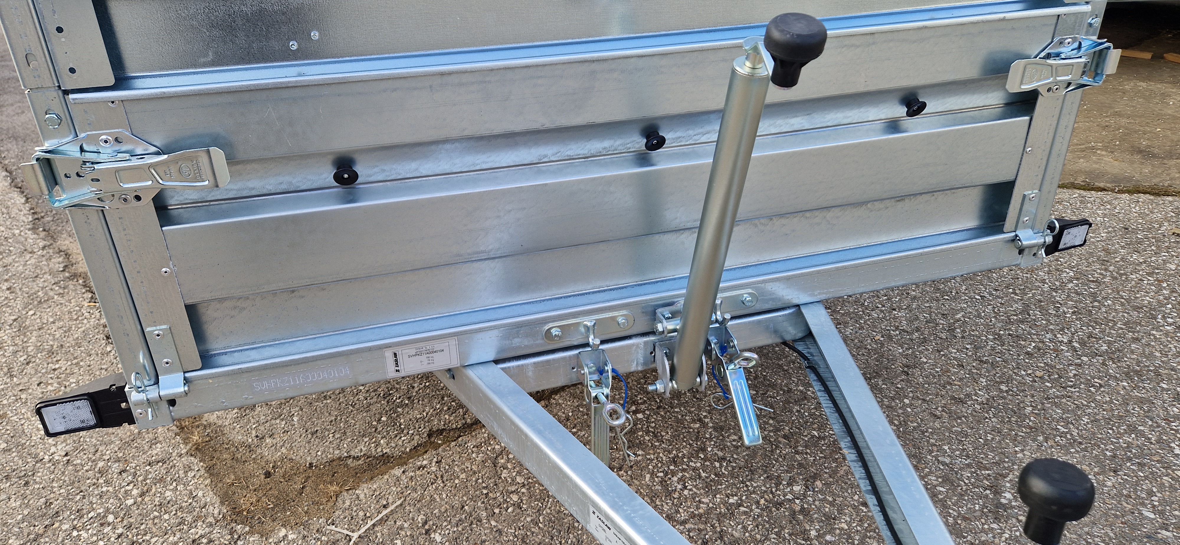 PKW-Anhänger, Autoanhänger HP 2713 UK, 2650 x 1330 x 350 mm, 750 kg ungebremst